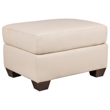 American Leather Savoy Ottoman in Bison White, , large
