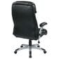 OSP Home Executive Bonded Leather Chair with Black Cushion, , large