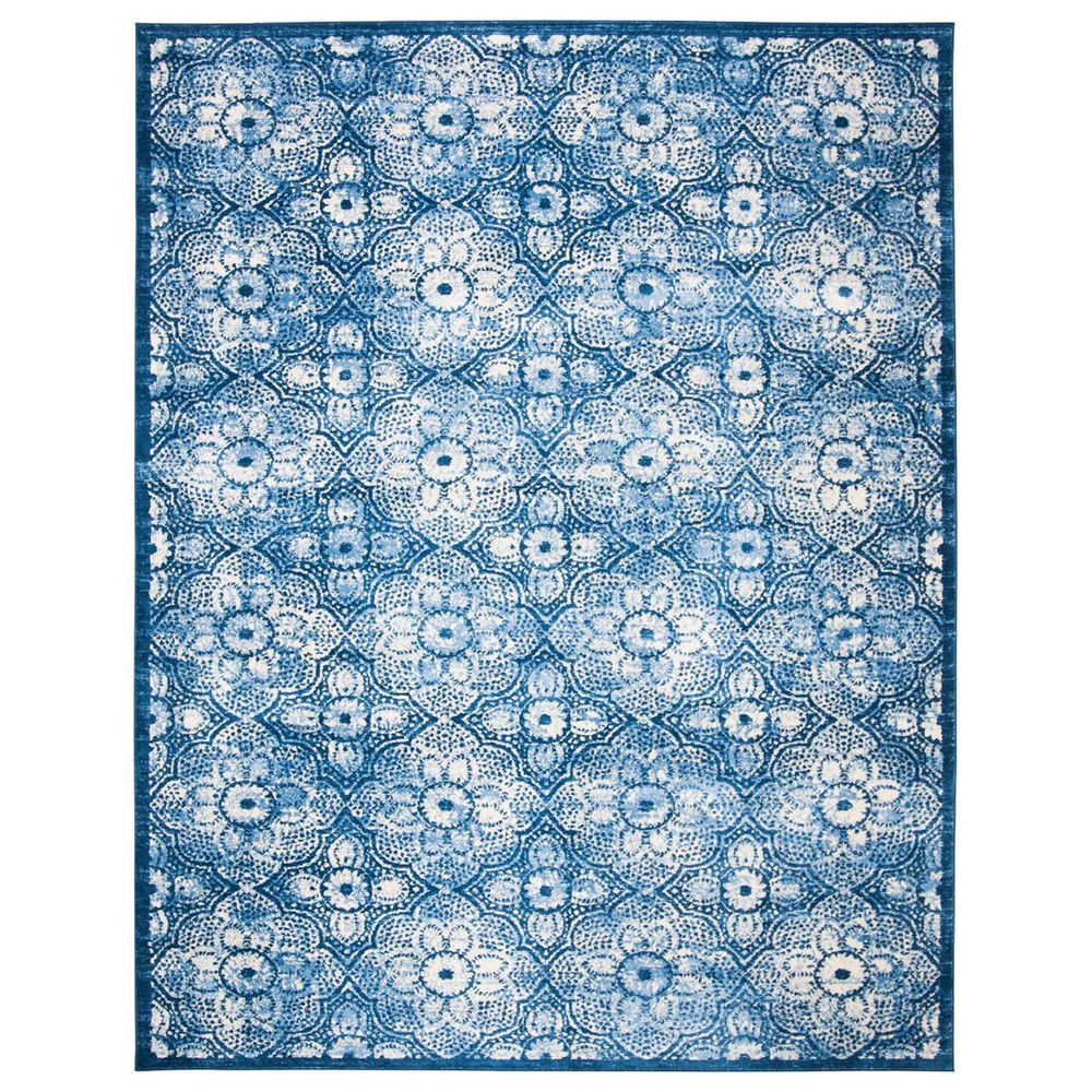 Safavieh Martha Stewart 10" x 13" Navy and Creme Area Rug, , large