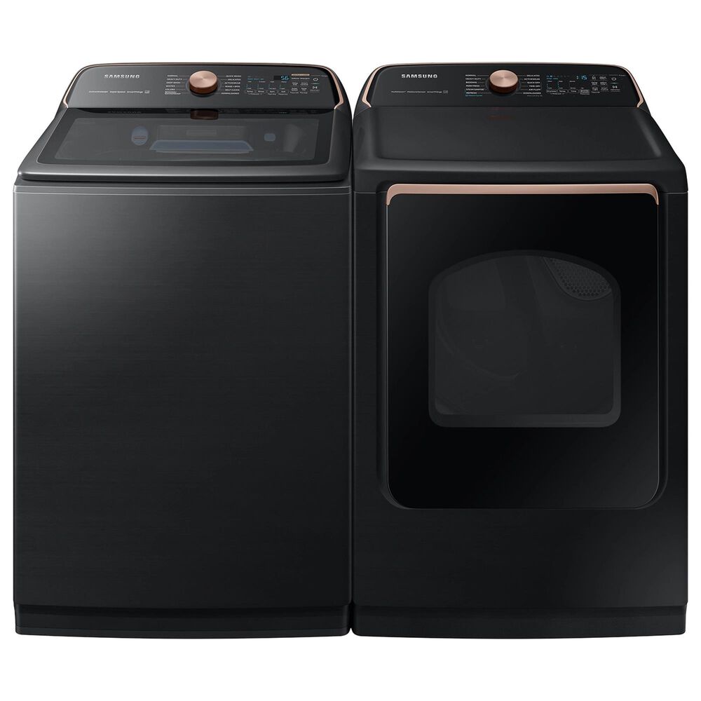 Samsung 5.5 Cu. Ft. Smart Top Load Washer with Auto Dispense System in Brushed Black, , large