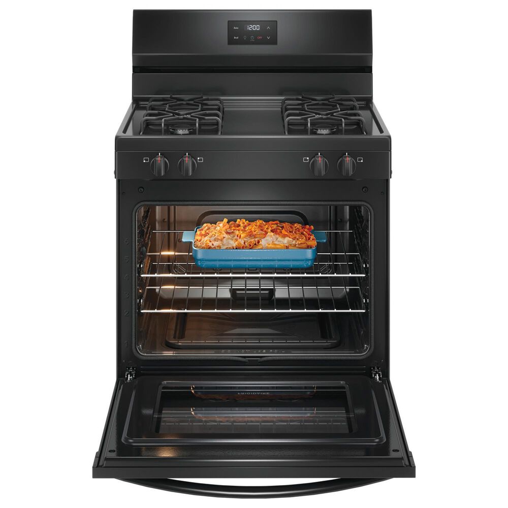 Frigidaire 30&quot; Freestanding Gas Range with 4 Burners in Black, , large