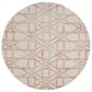 Feizy Rugs 8571F Lorrain Pink / Ivory 10" x 10" Round Area Rug, , large