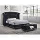 Pacific Landing Barzini California King Bed in Black/Chrome, , large