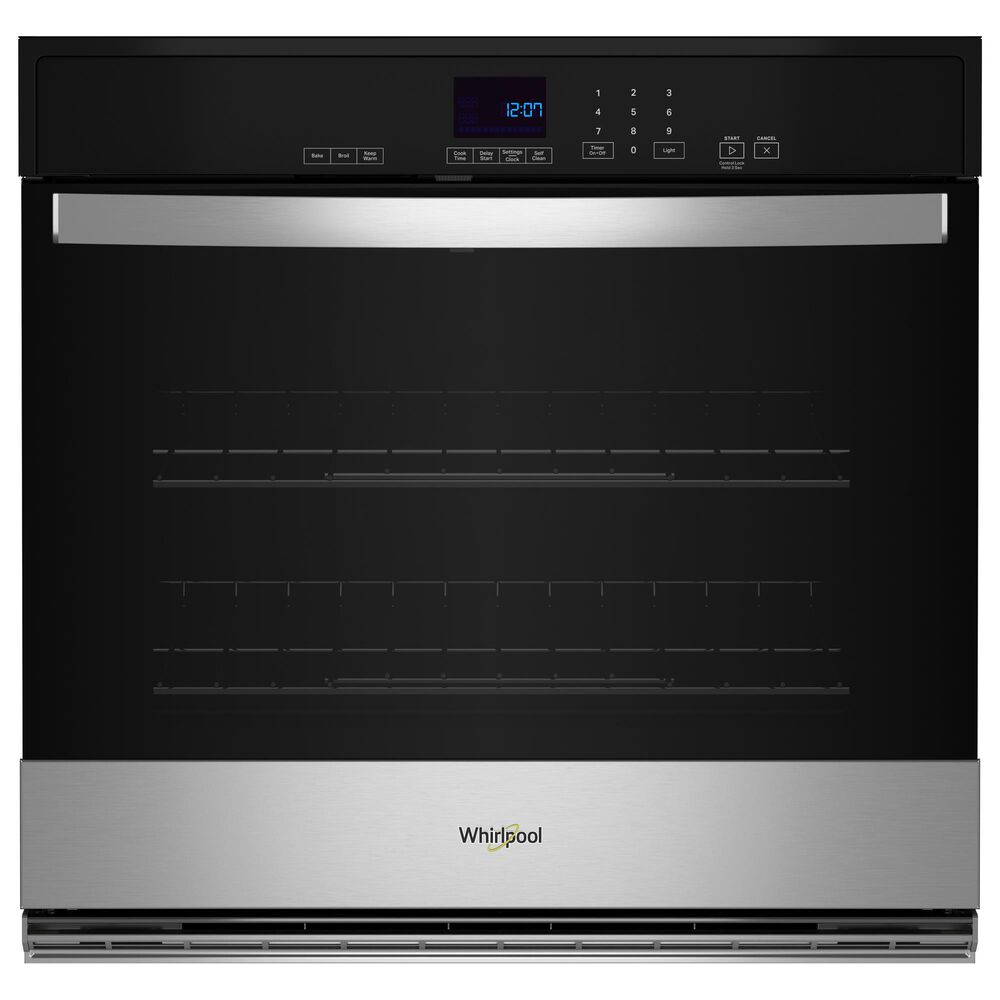 Whirlpool 27" Single Self-Cleaning Wall Oven in Stainless Steel, , large