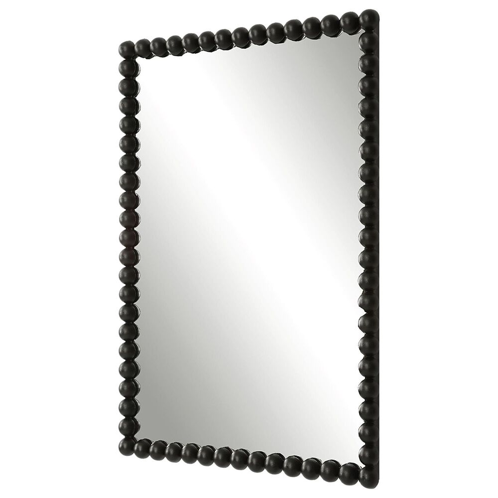 Uttermost Serna Vanity Mirror in Satin Black, , large