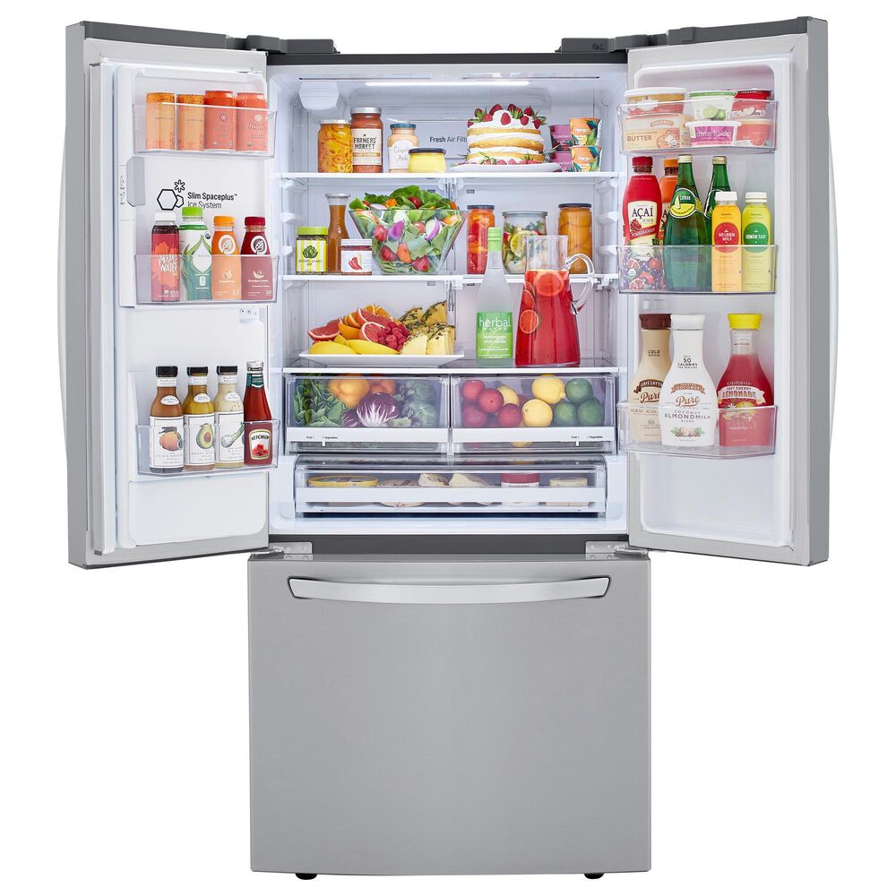 LG 25 Cu. Ft. Smart Wi-Fi Enabled French Door Refrigerator with External Dispenser in Stainless Steel, , large
