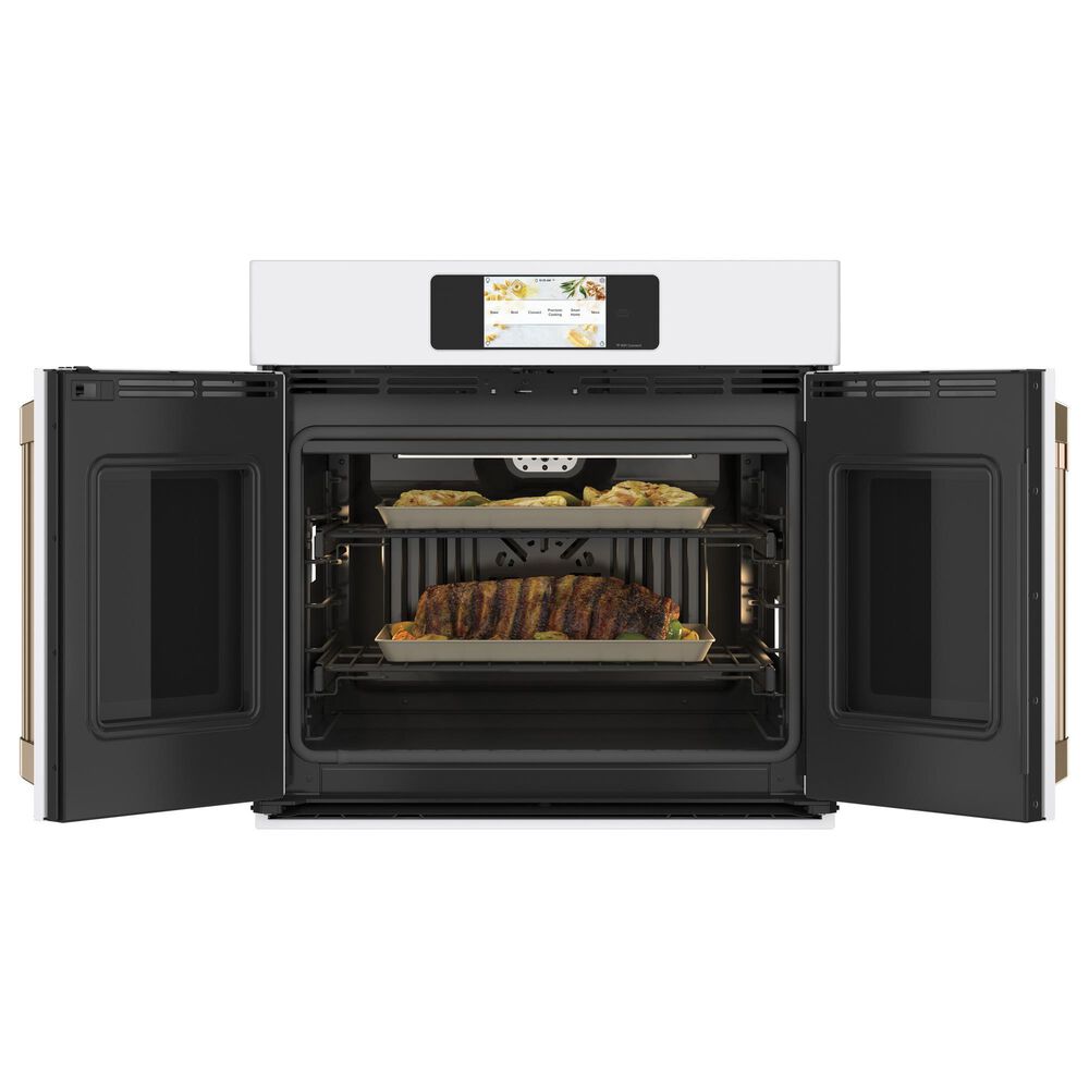 Cafe 30&quot; French-Door Single Wall Oven in Matte White &#40;Handles Sold Separately&#41;, , large