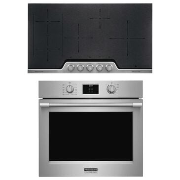 Frigidaire Professional 2-Piece Kitchen Package with 30" Single Electric Wall Oven and 36" Induction Cooktop in Stainless Steel, , large
