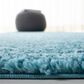 Safavieh August Shag 3" Square Turquoise Area Rug, , large