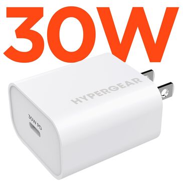 Hypergear 30W USB-C PD Fast Wall Charger Hub in White, , large