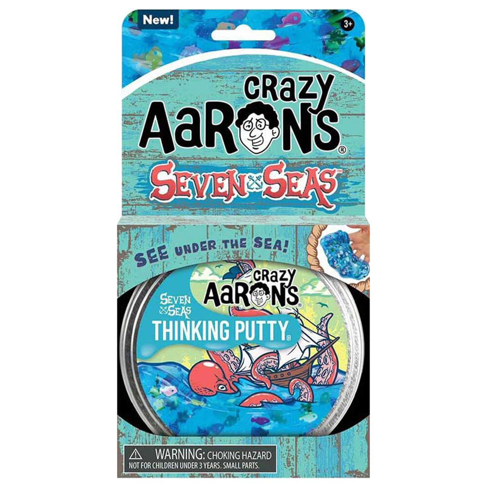 Crazy Aaron&#39;s Thinking Putty Seven Seas Silicone in Blue, , large