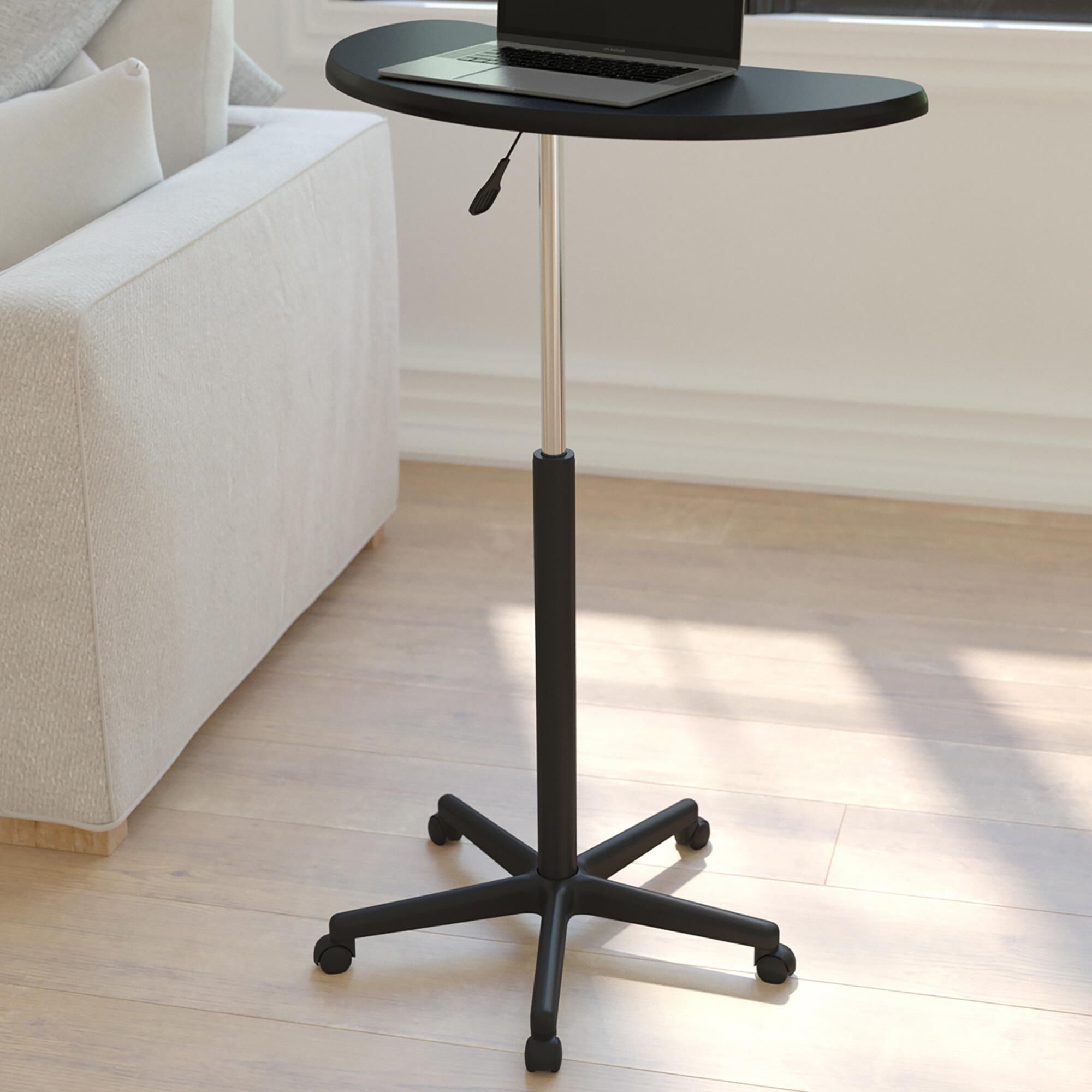 flash furniture sit to stand mobile laptop computer desk