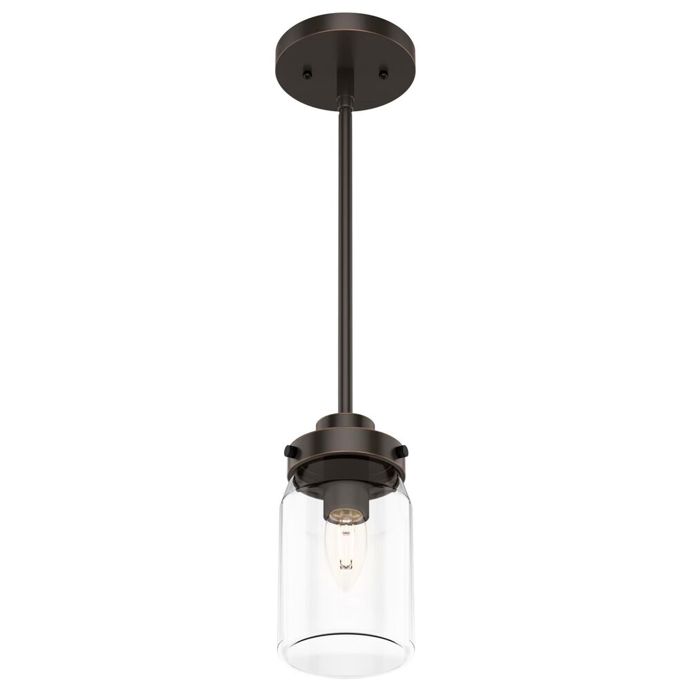 Hunter Devon Park 19008 1-Light Mini Pendant in Onyx Bengal, , large