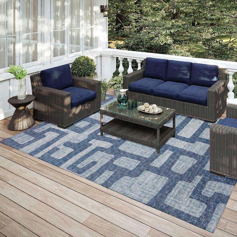 Dalyn Rug Company Sedona 10&#39; x 14&#39; Storm Indoor/Outdoor Area Performance Rug, , large