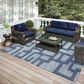 Dalyn Rug Company Sedona 10" x 14" Storm Indoor/Outdoor Area Performance Rug, , large