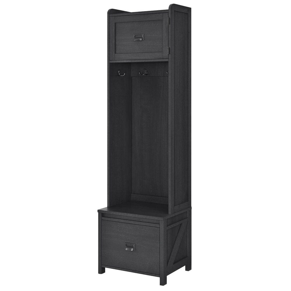 DHP Winthrop Entryway Storage Bench in Black Oak