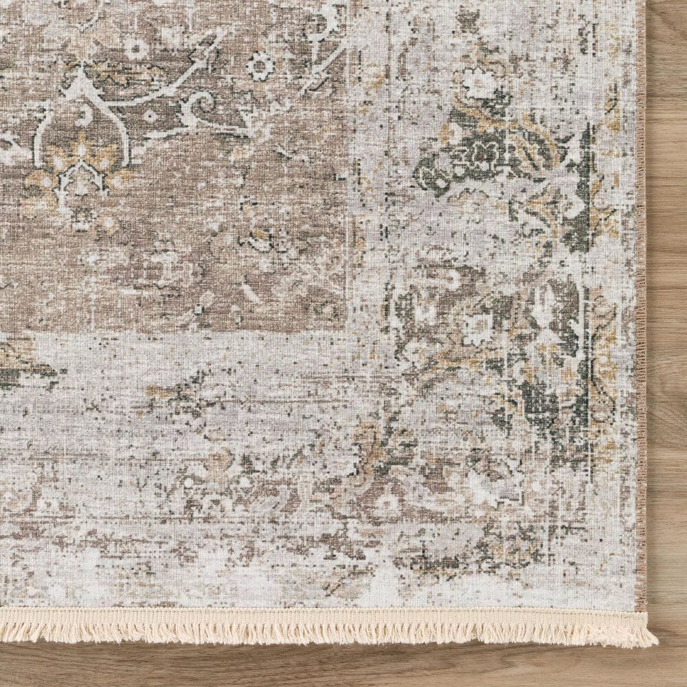 Dalyn Rug Company Marbella 2&#39;3&quot; x 7&#39;6&quot; Taupe Runner, , large