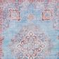 Safavieh Serapi 2" x 9" Blue and Brown Runner, , large