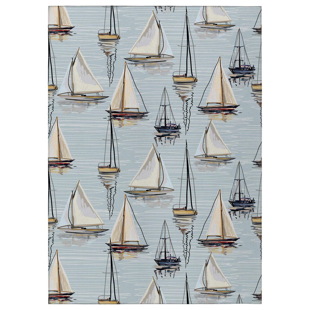 Dalyn Rug Company Harbor 10" x 14" Sky Indoor/Outdoor Area Rug, , large