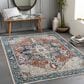 Surya Lavadora 9"3" x 12" Ink Blue, Brick Red, Mustard, Gray, Light Beige and Cream Area Rug, , large