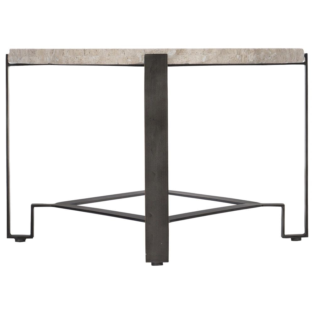 Bernhardt Sayers 48&quot; Cocktail Table in Oil-Rubbed Bronze and White, , large