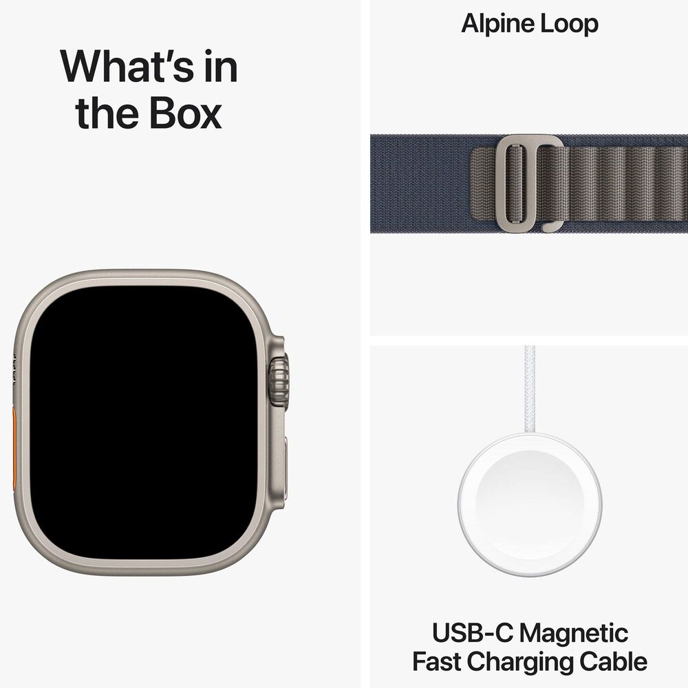 Apple Watch Ultra 49mm GPS + Cellular Alpline Loop Bundle