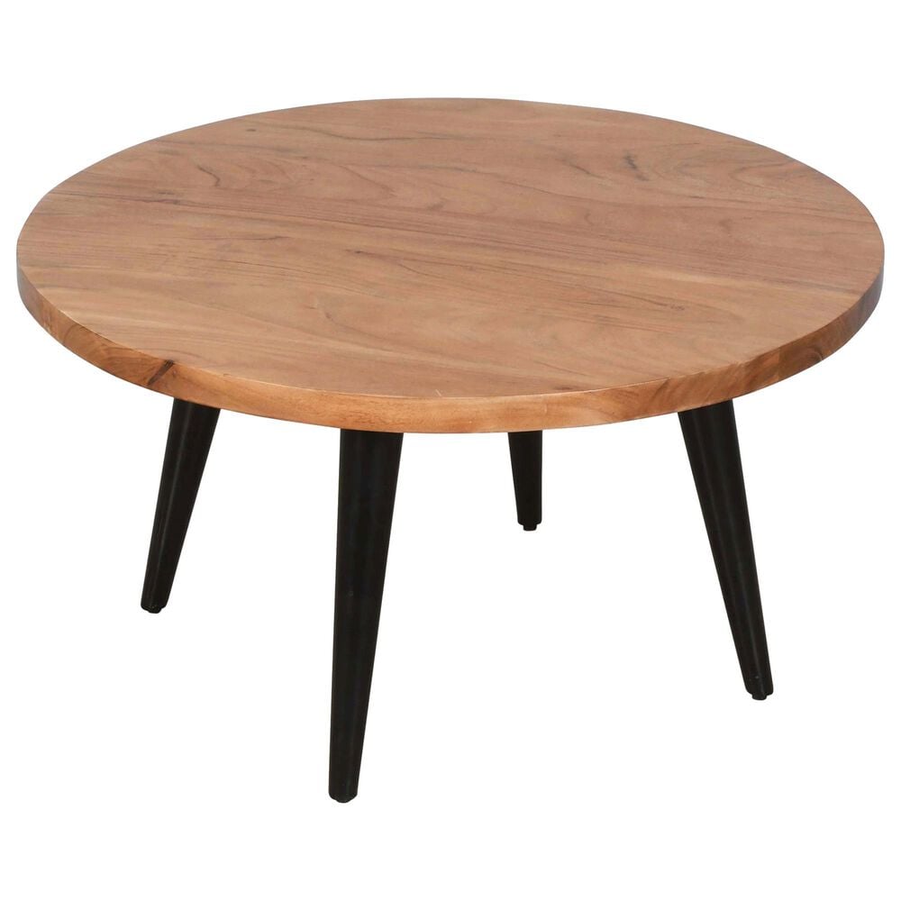 Waltham Prelude Round Cocktail Table in Suede, , large