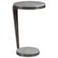 Artistica Metal Otto Round Spot Table in Antique Polished Iron and Gray, , large