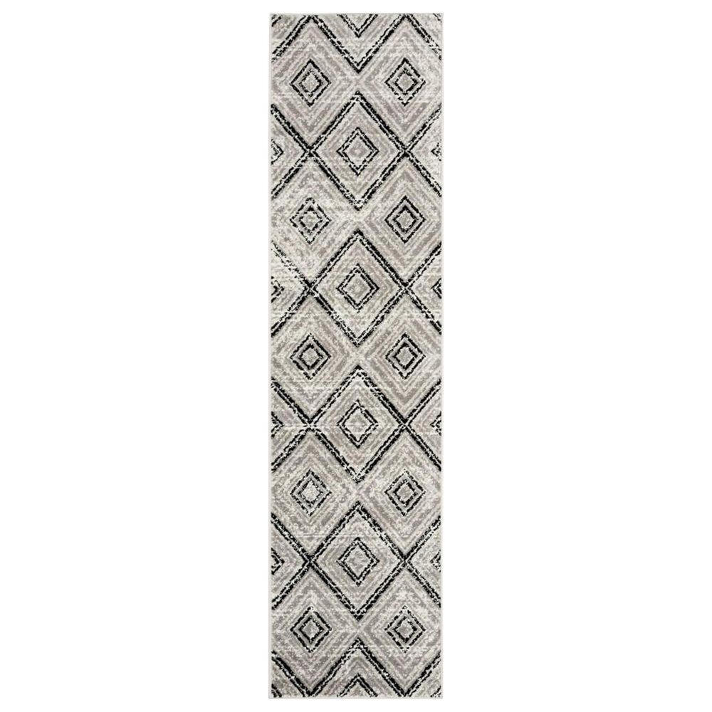 Safavieh Skyler SKY120J 2" x 12" Grey and Black Runner, , large