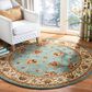 Safavieh Lyndhurst LNH553 5"3" Round Blue and Ivory Area Rug, , large