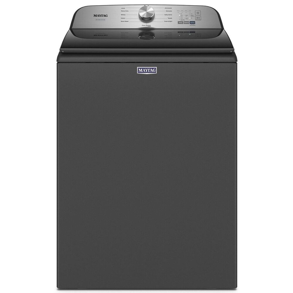 Maytag Pet Pro Top Load Washer and Gas Dryer Laundry Pair in Volcano Black, , large