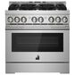 Jenn-Air 36" Gas Professional Range in Stainless Steel, , large