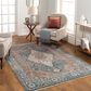 Surya Carlisle Oriental 3"11" x 5"11" Dark Blue, Light Sage, Dusty Pink, Cream and Medium Brown Area Rug, , large