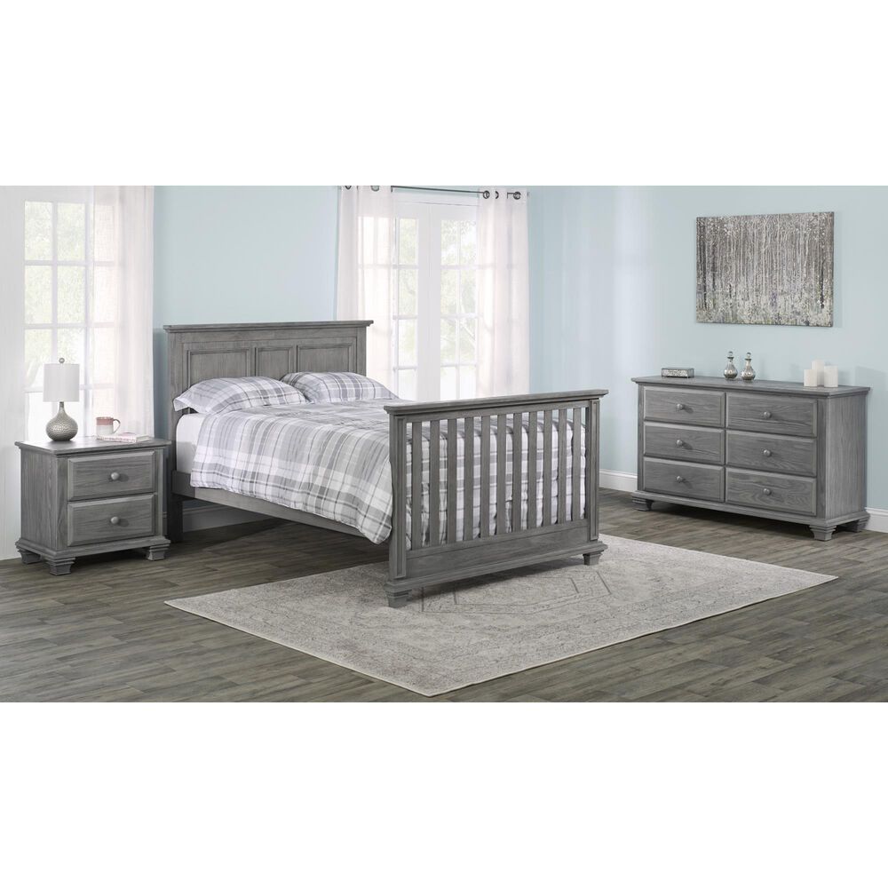 Oxford Baby Kenilworth 2-Drawer Nightstand in Graphite Gray, , large