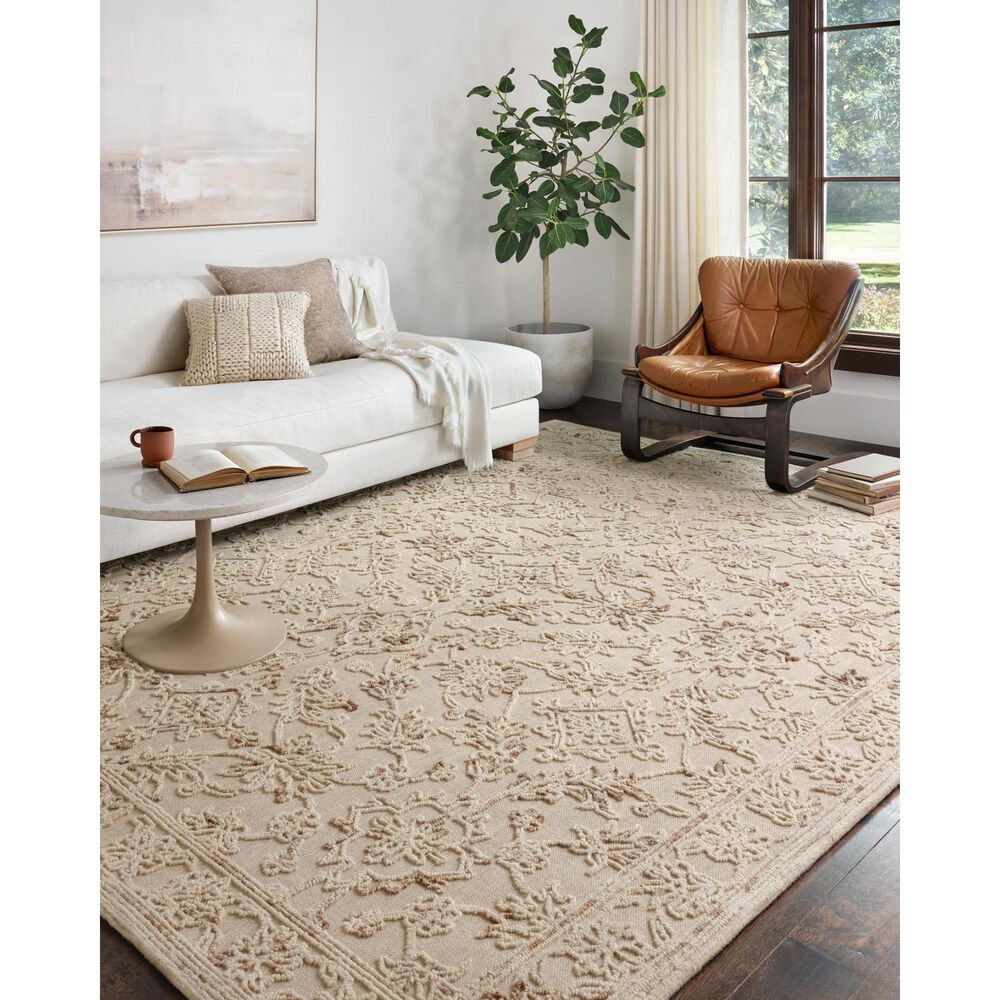 Loloi II Halle HAE-02 3&#39;6&quot; x 5&#39;6&quot; Natural and Sage Area Rug, , large