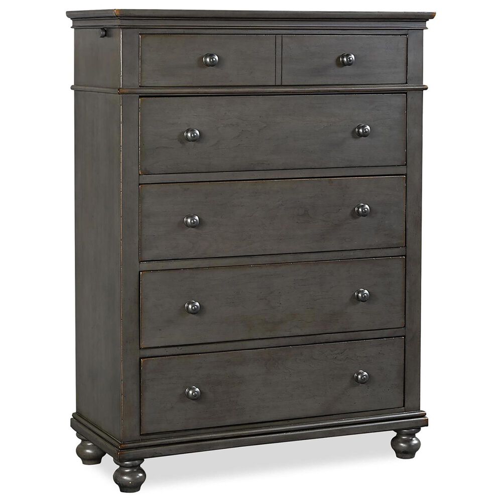 Riva Ridge Oxford 5-Drawer Chest in Peppercorn, , large