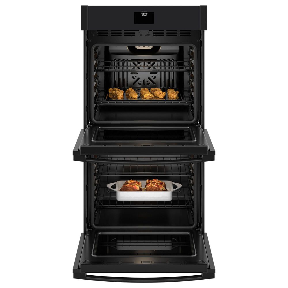 G.E. Major Appliances 27&quot; Double Electric Wall Oven with No Preheat Air Fry in Black, , large