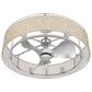 Cal Lighting Breezy Meadow 32" Ceiling Fan with Light in Brushed Steel, , large