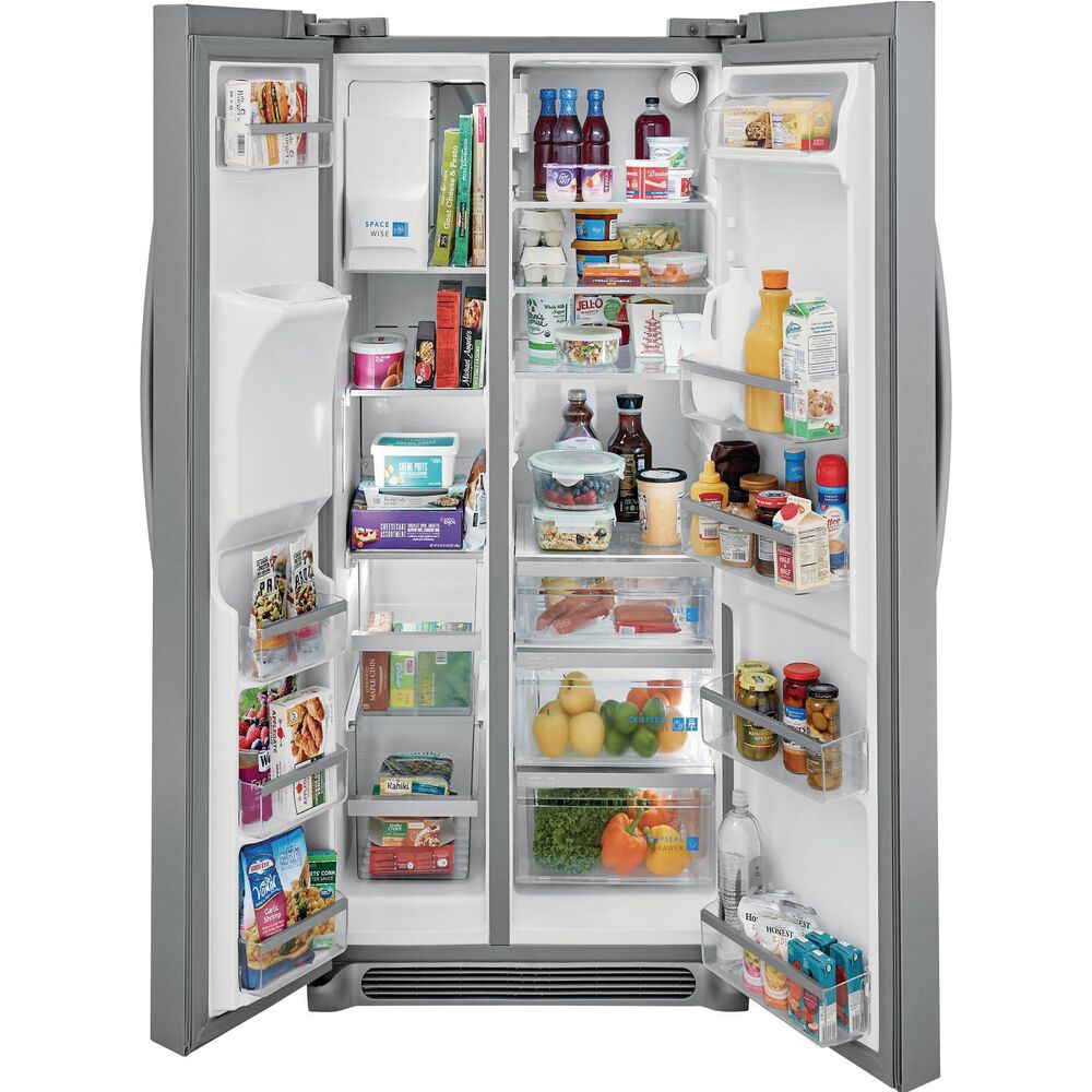 Frigidaire Gallery 25.6 Cu. Ft. 36&quot; Standard Depth Side-by-Side Refrigerator in Stainless Steel, , large