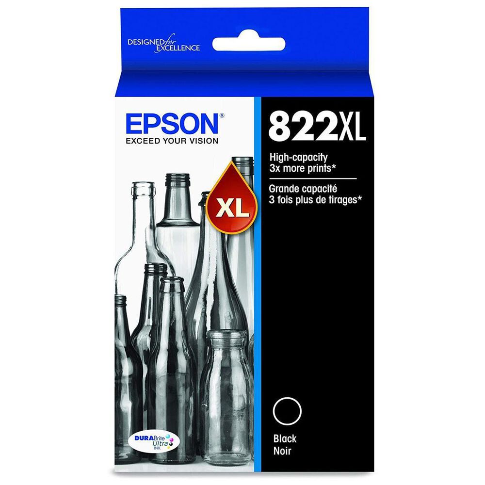 Epson DURABrite T822 Ultra High Capacity Ink Cartridge in Black, , large