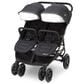 Delta Jeep Destination Side-By-Side Double Ultralight Stroller in Midnight, , large