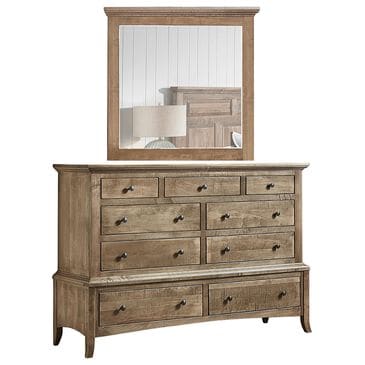 Archbold Furniture Company Provence 9-Drawer Dresser and Mirror in Sandstone, , large