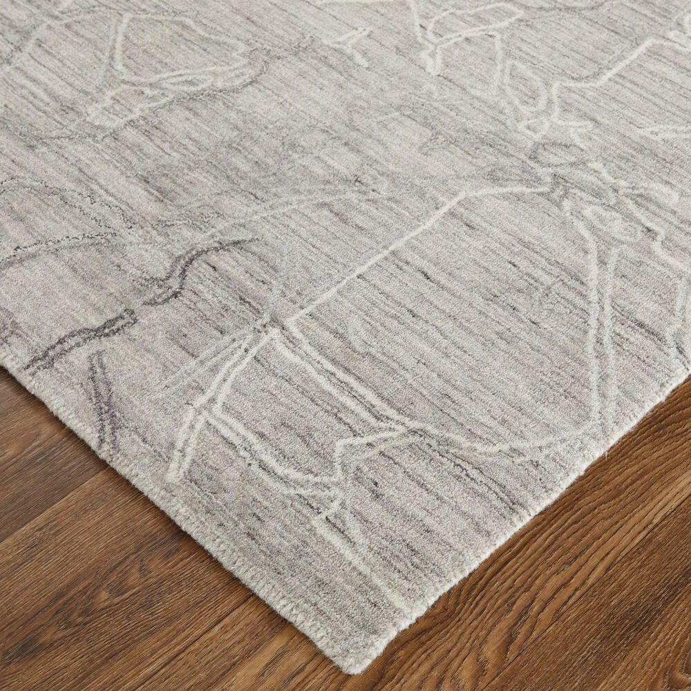 Feizy Rugs Whitton 9&#39; x 12&#39; Gray and Ivory Area Rug, , large