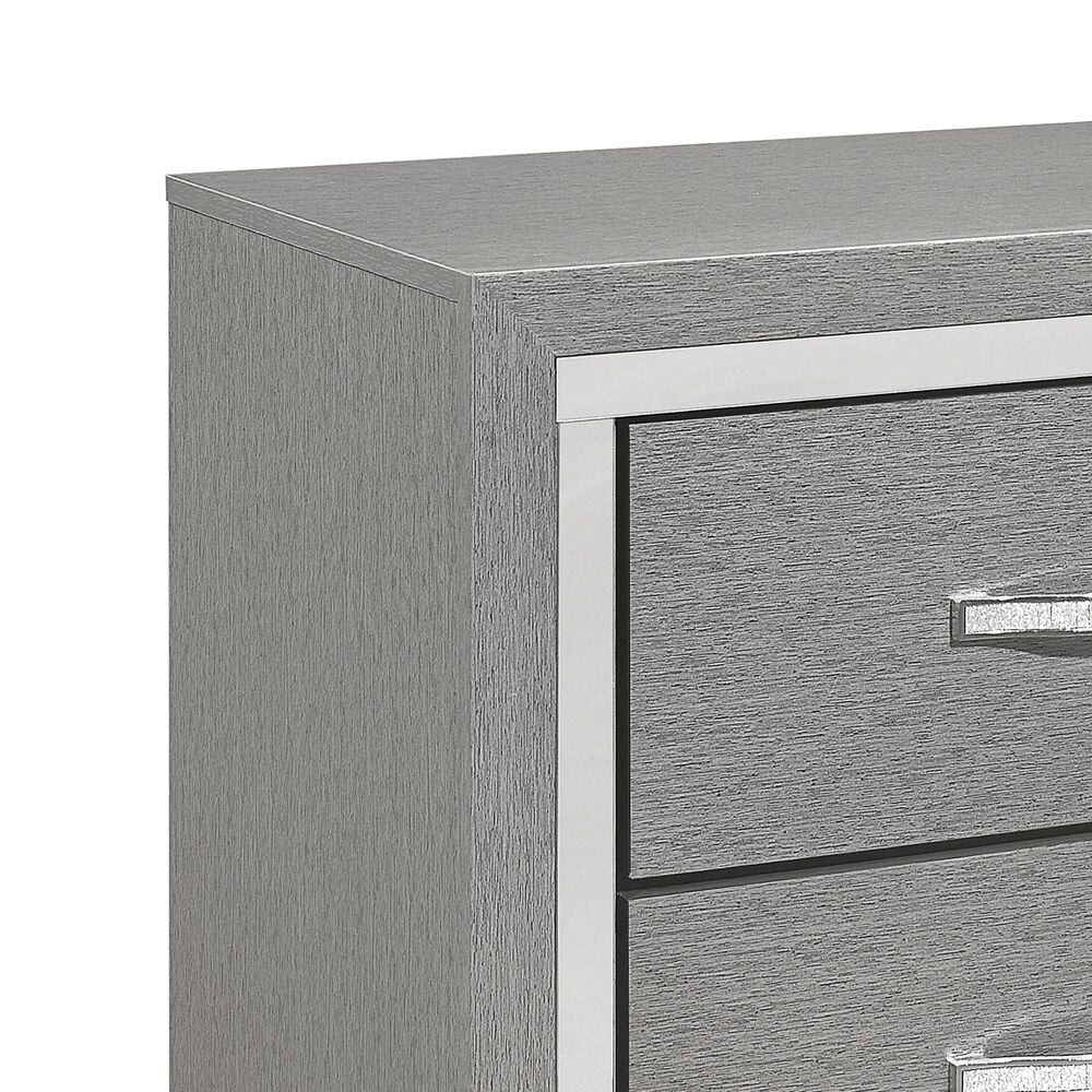 New Heritage Design Huxley 2-Drawer Nightstand in Gray, , large