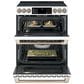 Cafe 30" Slide-In Double Oven Electric Range in Matte White, , large