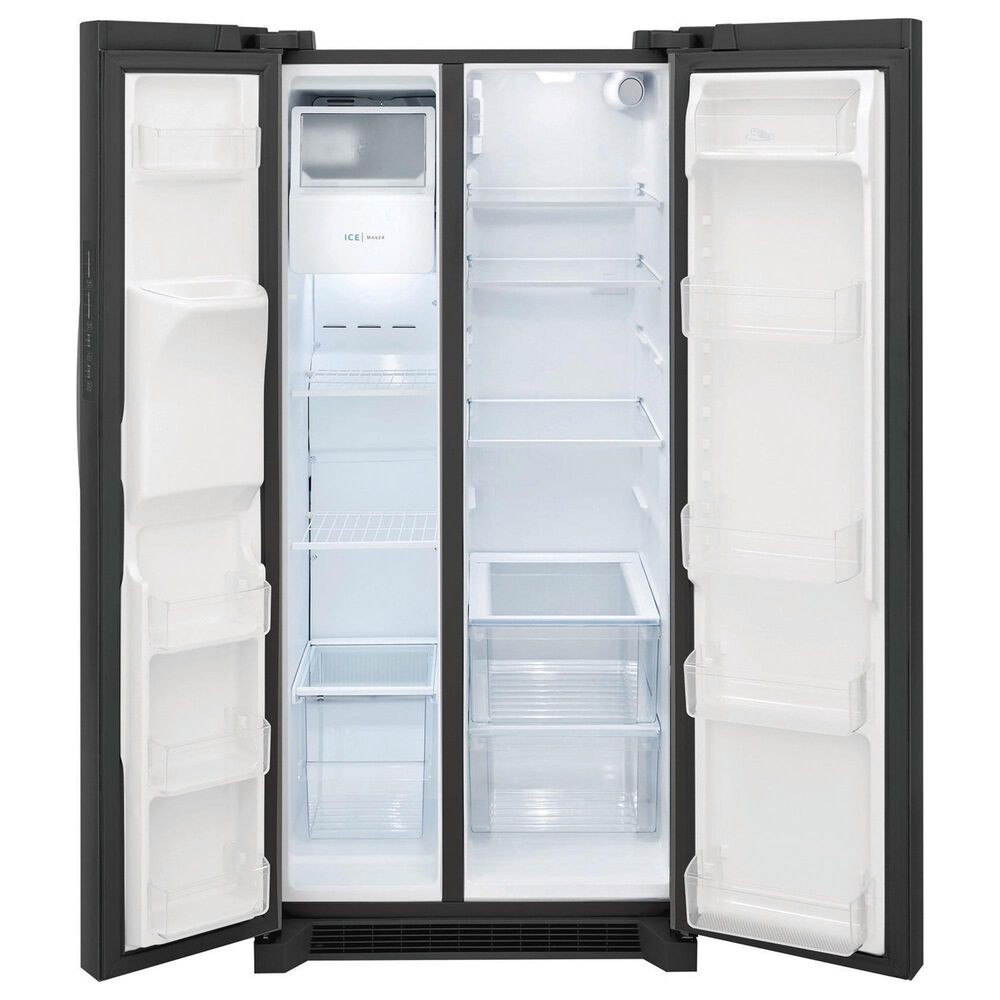 Frigidaire 22.3 Cu. Ft.  33&quot; Standard Depth Side by Side Refrigerator in Black Stainless Steel, , large