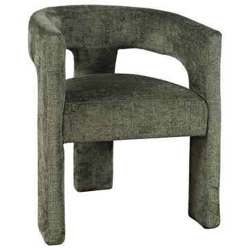 Waltham Gwen Open-Back Upholstered Arm Chair in Forest, , large