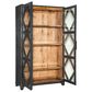 Hooker Furniture Big Sky 2 Door Display Cabinet in Black and Vintage Natural, , large