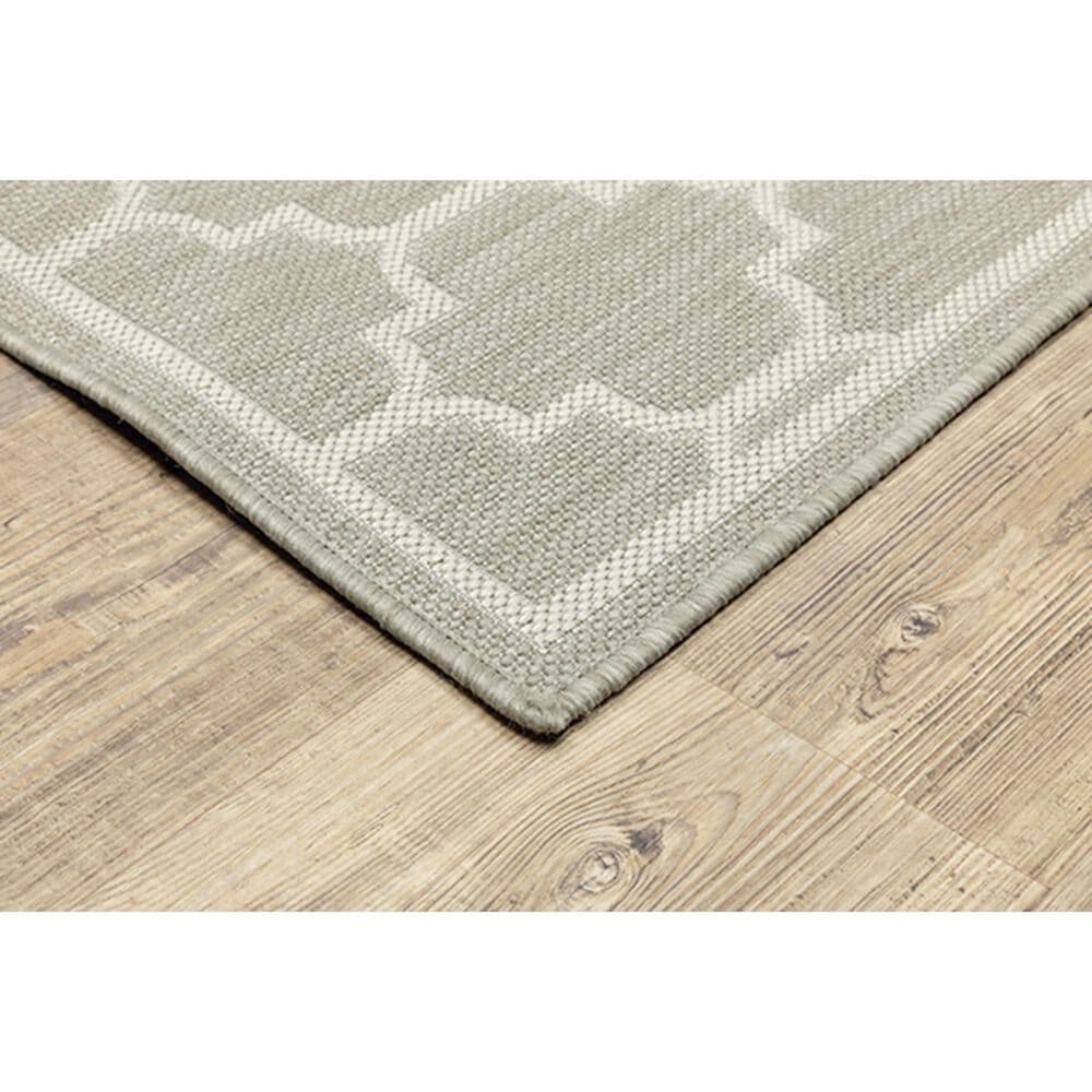 Oriental Weavers Portofino 1636H 6&#39;7&quot; x 9&#39;2&quot; Gray Area Performance Rug, , large