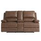 Bassett Parker Power Console Loveseat with Headrest and Lumbar in Umber, , large